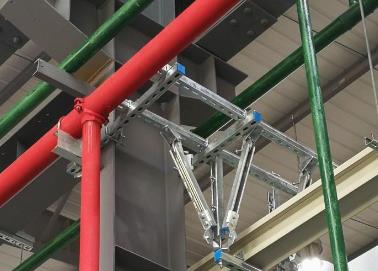 信丰该抗震支架的整体式支吊架结构协调性好